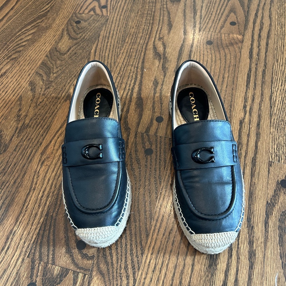 Women's Camilla Logo Espadrille Flat Loafers- Size 7